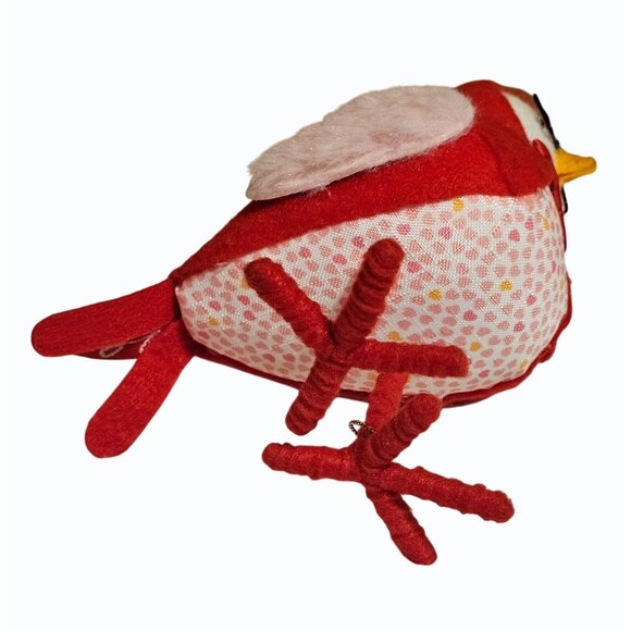 Target 2023 Spritz Fabric Valentine’s Bird Fledge with Heart Glasses w Gold Tag - Picture 9 of 10